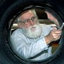 MARCH - Third Place - Maintaining A Supersonic Jet Trainer<br />Terry Wasson, Local Lodge 898, DenMar Services, Vance AFB, OK<br />Charles McPhail repairs rivets on a T-38 Talon Boat Tail.<br />